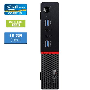 Refurbished: LENOVO M700 TINY Intel Core I5-6500T 2.50 GHz, 16GB, 256GB SSD, Win 10 Pro