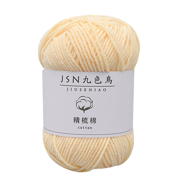 4 Strands of Combed Milk Cotton Thread Diy Doll Cotton Crochet Thread Wool Ball
