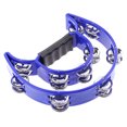 thumbnail image 1 of Kids Babies Rhythm Training Hand Shaker Percussion Toys Double Row Tambourine Blue, 1 of 6
