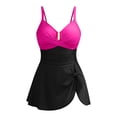 thumbnail image 4 of Swimsuit with Tummy Control and Lift For Women, Crisscross Ruched One-Piece Swim Dress with Adjustable Straps and Removable Padding for Beach or Pool, 4 of 9