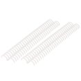 thumbnail image 1 of Loose Leaf Binding Spine, Reusable 22mm Inner Diameter Plastic Binding Rings 10 Pcs Wear Resistant PP 30 Holes  For Store Transparent, 1 of 8