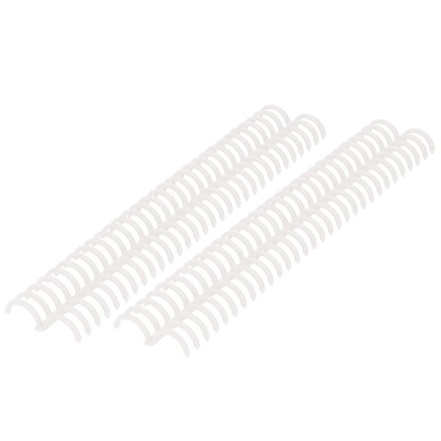Loose Leaf Binding Spine, Reusable 22mm Inner Diameter Plastic Binding Rings 10 Pcs Wear Resistant PP 30 Holes For Store Transparent