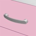 thumbnail image 3 of Pemberly Row Contemporary Faux Wood 2 Drawer Nightstand in Pink & White, 3 of 7