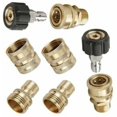 thumbnail image 1 of EIGTHTAIL SENRISE 8pcs M22 14mm Pressure Washer Adapter Quick Release Garden Hose Connector, 1 of 5