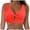 Watermelon Red, variant on adviicd Bikini Tops Women's Triangle Bikini Top Push up Padded Halter String Bathing Suits Top(Green,S)