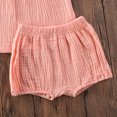 thumbnail image 4 of Gupgi Baby Girls Boys Cotton Linen Sleeveless Tank Tops + Mini Shorts Set, 4 of 8