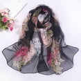 thumbnail image 4 of Birdeem Mode Femmes Foulard Longue Douce à Imprimé Floral Foulard Châle en Soie Simulée, 4 of 4