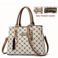 thumbnail image 1 of Trendy Geometric Pattern Handbag, Women's Tassel Decor Crossbody Bag, Elegant, 1 of 5