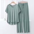 thumbnail image 1 of Weiqiqre Ensembles de Pyjama pour Femmes Pyjamas Rafraîchissants Ensembles Assortis d'Été Manches Courtes Ensemble de Détente Femmes, 1 of 3