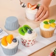 thumbnail image 4 of Stainless Steel Containers with Lids Rectangle Lollipop Hard Candy Silicone Sphere Piping Bags for Chocolate Strawberries Valentine Baking Candy Lollipop Sticks Cupcake Paper Roll, 4 of 4