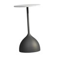 thumbnail image 3 of DOLITY Petite Table d'Appoint Ronde Ornement Table Basse pour Balcon Intérieur Salon Marbre Noir Blanc, 3 of 9