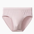thumbnail image 1 of ylioge Mens Underwear Casual Solid Stretchy Mid Waisted Basic Breathable Briefs, 1 of 3