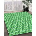 thumbnail image 3 of Ahgly Company Tapis Rond Lavable en Machine Intérieur Vert Jade Transitionnel, 4 Pieds Rond, 3 of 7