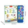 thumbnail image 3 of English Number Sound Book For Kids Interactive Talking Learning Toy With 1-20 Numbers Vocabulary Audio Buttons Early Education Puzzle Toy For Children 8.66X7.87X0.67Inches, 3 of 6