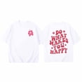 thumbnail image 3 of PMVFHDE Hauts Fille Fille Hauts Décontractés Filles Hauts à Manches Courtes Filles T-Shirts Graphiques Filles Hauts pour Filles T-Shirt Imprimé à Col Rond à Manches Courtes pour Garçons et Filles Blanc, 3-4 Ans, 3 of 3