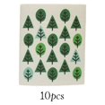thumbnail image 2 of Pack of 10 Dishcloth Microfiber Absorbent Clean Tools Household Supply Fast Dry Clean Tools Household Supply Cleaning Cloth Kitchen Supplies Dish Towels Tree, 2 of 7