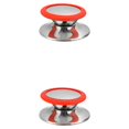 thumbnail image 2 of kurtrusly Stainless Steel Anti-scald Pot Cover Knob Replacement Household Kitchen Pan Lid Handle Upgrade Modified Accessories Red Large 2Set, 2 of 6