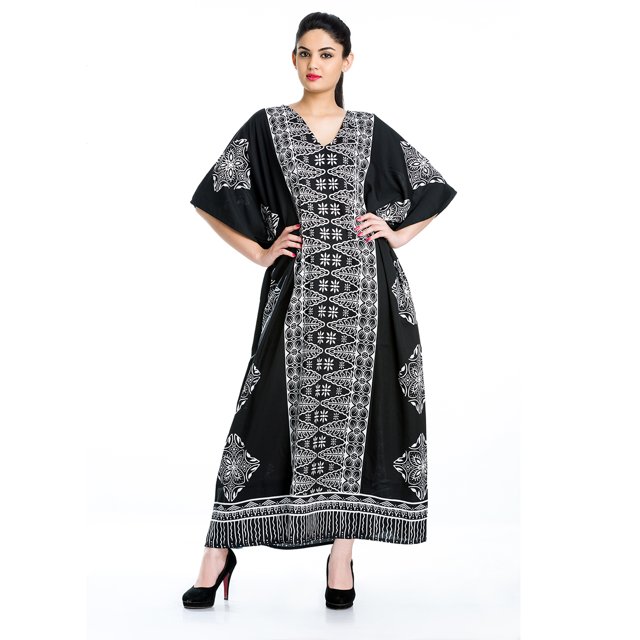 Caftans Longs pour Femmes, Robe Caftan Grande Taille, Robe de Soirée, Fête, Été, Plage, Robe d'Été, Manches Kimono, Robes Décontractées