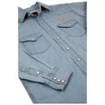 thumbnail image 4 of Yellow Stone Chemise en Denim Délavé Clair avec Logo Dutton Ranch - 2Xlarge, 4 of 6
