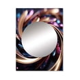 thumbnail image 2 of Designart "Hypnotic Abstract Spiral in Gold and Pink I" Abstract Spirals Mirror Wall Decor - Modern Gold Abstract Large Printed Mirror Wall Decor For Bedroom - 40" x 30" Inch, 2 of 5