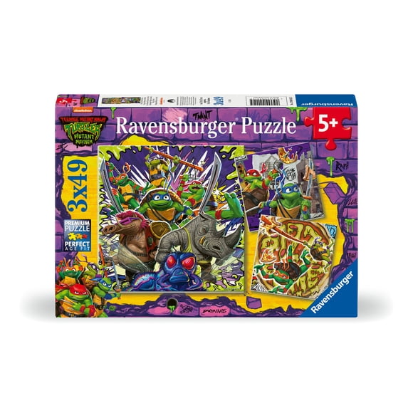 Ravensburger Teenage Mutant Ninja Turtles 3 x 49pc Jigsaw Puzzle
