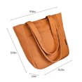 thumbnail image 2 of TopLLC Shoulder Bag Canvas Tote Bag Canvas Bags With Zipper Womens Handbag Women Bag Fashion New Pattern Solid Color Practical Zipper Large Capacity Shoulder pack, 2 of 7
