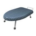 thumbnail image 4 of Luzkey Folding Ironing Board Heat Resistant Space Saving Multi Purpose Foldable Portable Iron Board Padding for Laundry Rooms Travel Upgrade Blue, 4 of 8