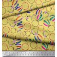 thumbnail image 2 of Soimoi Polyester Crepe Fabric Wreath & Dream Catcher Home Decor Print Fabric by The Yard 52 Inch Wide, 2 of 3