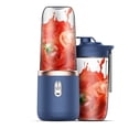thumbnail image 1 of Portable Blender, Personal Blender USB Rchargeable, Mini Blender for Shakes and Smoothies, 400ML Portable Fruit Veggie Juicer Cup With 6 Blades and Travel Lid, Handheld Blender (Only juicer), 1 of 5
