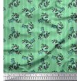 thumbnail image 1 of Soimoi Rayon Fabric Star & Owl Bird Print Sewing Fabric Yard 42 Inch Wide, 1 of 3