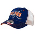 thumbnail image 2 of Youth Edmonton Oilers Lockup Meshback Adjustable Hat - Size Youth, 2 of 5