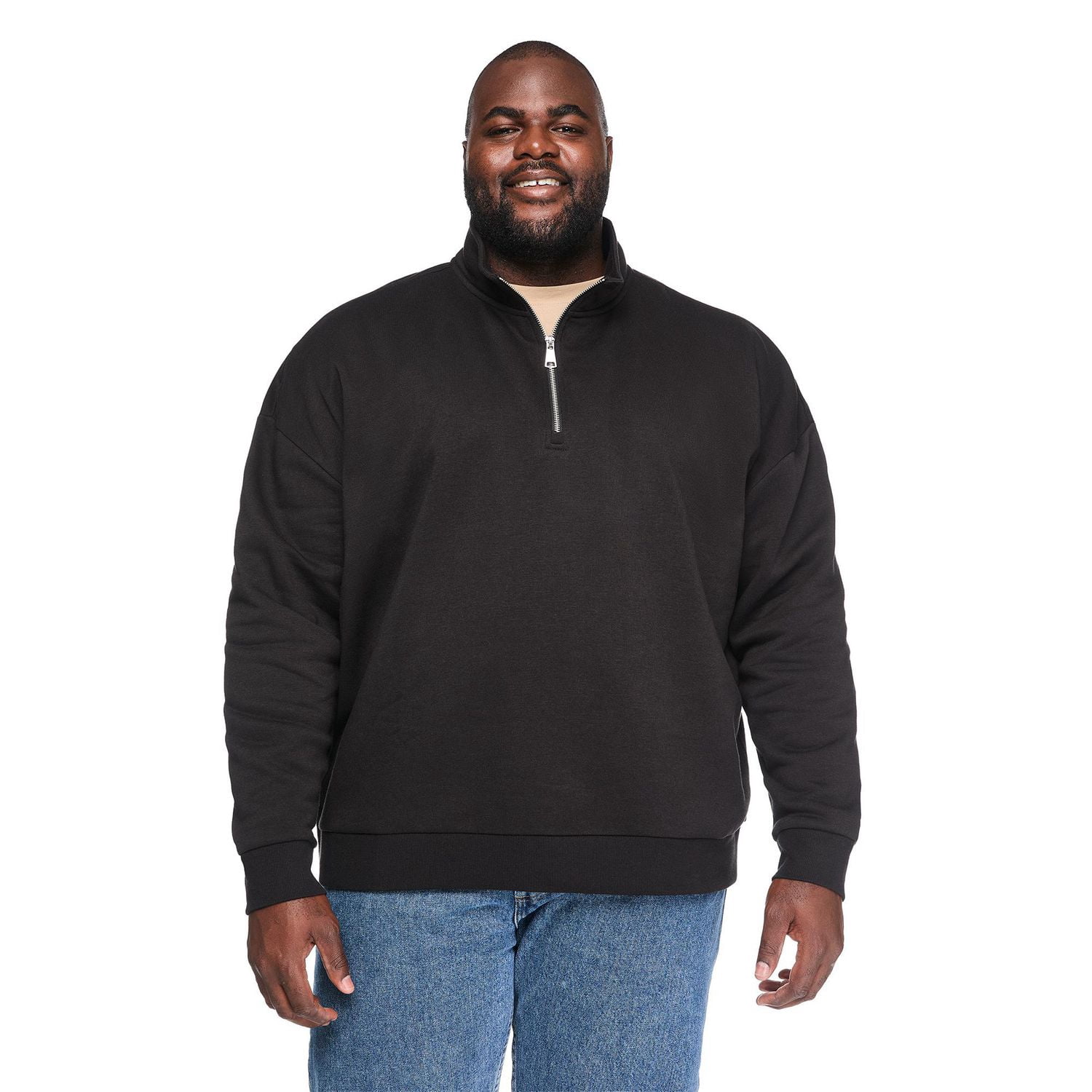 George Big Men's Quarter Zip Sweatshirt