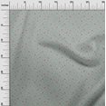 thumbnail image 2 of oneOone Cotton Poplin Fabric Blue & Peach Flower Floral Print Fabric BTY 42 Inch Wide, 2 of 4