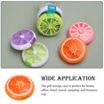 thumbnail image 4 of Pill Case 7 Grids Round Tablet Candy Storage Holder Dispenser Portable Office School Pocket Travel Camp Container Box Orange, 4 of 9