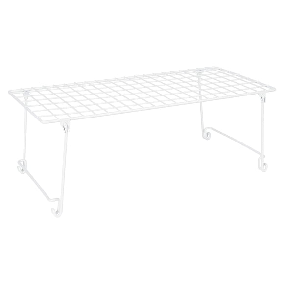 ClosetMaid Étagère en Fil d'Acier Inoxydable Empilable et Suspendue 21.5x10.75x7.87 Pieds', Blanc