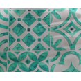 thumbnail image 5 of oneOone Georgette Viscose Turquoise Green Fabric Floral Craft Projects Decor Fabric Printed By The Yard 42 Inch Wide, 5 of 5