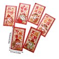 thumbnail image 2 of Suncoda Décorations Ornements, Enveloppes Rouges du Nouvel An Chinois Serpent Paquet d'Argent Rouge Cadeaux Hong Bao pour Festival de Printemps Mariage Anniversaire avec 6 Designs - 6 Pcs, 2 of 8