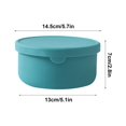 thumbnail image 3 of Oleegame 1PC Produce Storage Leak Proof Heat Silicone Lunch Box With Lid Fruit & Vegetable Refrigerator Fresh Keeping Box Portable Thermal Insulation Food Container For Students And Workers, 3 of 4