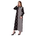 thumbnail image 3 of Bimba Robe Chemise Maxi Imprimée à Manches Longues pour Femmes, Coupe Ample Décontractée, Boutonnée, 3 of 7