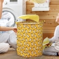 thumbnail image 5 of BKER Patterned Linen Laundry Hamper Without Lid Large Open Top Dirty Stylish And Breathable Fabric For Bedroom Or Bathroom Easy And Durable Design, 5 of 5