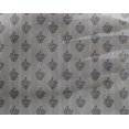 thumbnail image 4 of oneOone Georgette Viscose Fabric Stripe & Floral Block Printed Fabric 1 Yard 42 Inch Wide, 4 of 4