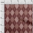 thumbnail image 2 of oneOone Cotton Flex Brown Fabric Check Craft Projects Decor Fabric Printed By The Yard 40 Inch Wide, 2 of 4