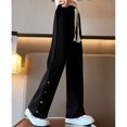 thumbnail image 4 of CHUANK Spring Girls‘ Pants Mid Sized Child Kids‘ Loose And Versatile Casual Kids‘ Sweatpants Sizes 4-5 Years, 4 of 5