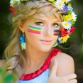 thumbnail image 3 of Miangastore 2pcs Body Paint Crayons Kid Face Paint Crayons Makeup Pen for Ball Game, 3 of 8