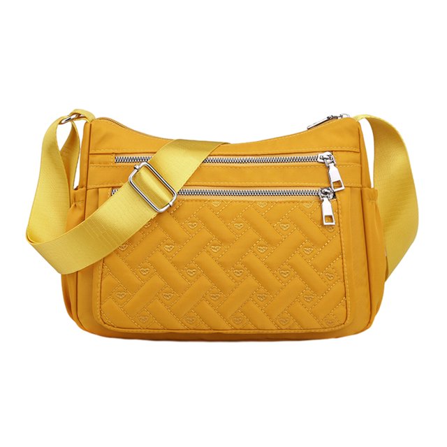 Maytalsory Crossbody Bag Premium For Multipurpose Large Capacity Polyester Messenger Bag Premiun Multiple Occations Gift yellow 1Set