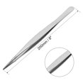 thumbnail image 2 of Unique Bargains 8-Inch Stainless Steel Straight Pointed Tweezers with Serrated Tip, 2 of 3