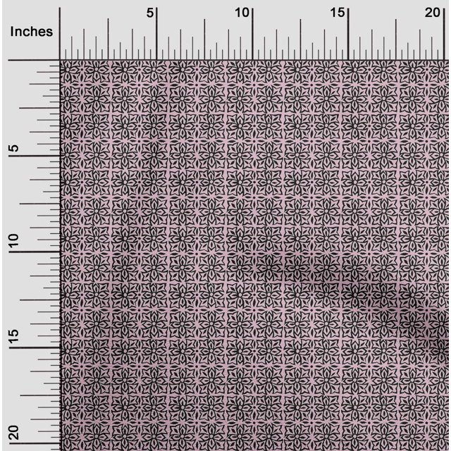 oneOone Silk Tabby Fabric Floral Block Decor Fabric Printed BTY 42 Inch Wide