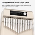 thumbnail image 4 of Labymos 17 Keys Electric Kalimba Thumb Finger Piano Electronic Kalimba Portable Musical Instrument, 4 of 8