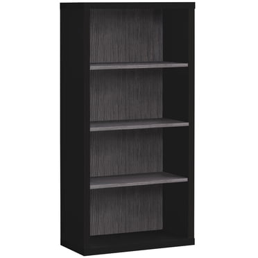 Monarch Specialties Bookshelf, Bookcase, Etagere, 5 Tier, 48"h, Office, Bedroom, Laminate, Black, Grey, Contemporary, Modern