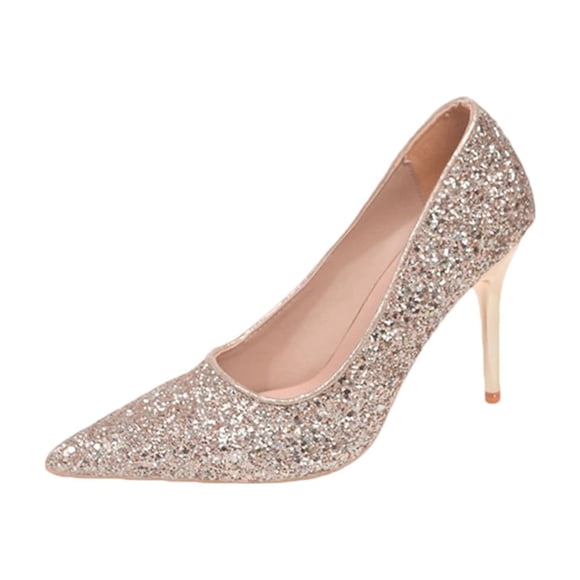 Wensltd Women Pointed Toe High Heels Trendy Closed Toe Wedding Work Office Dressy Shoes Fashion Comfortable Pump Shoes